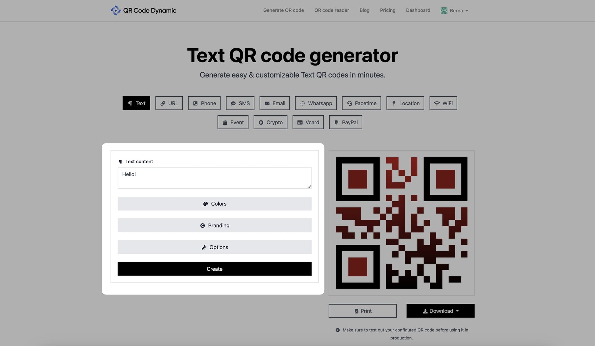 creating and customizing qr code