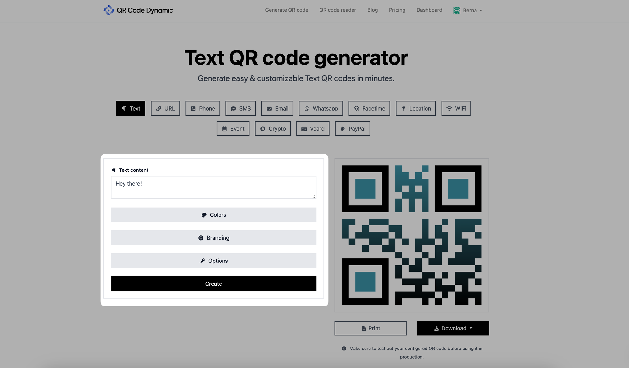 creating and customizing qr code