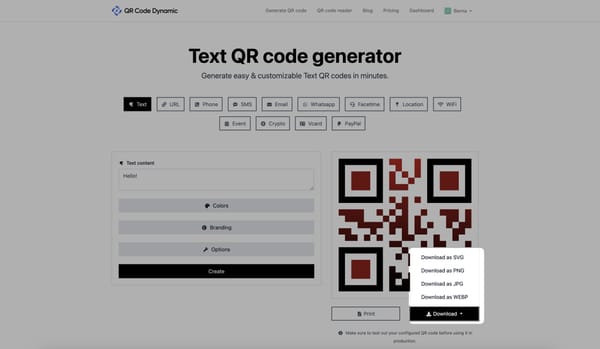 How to Download a QR Code on QRCodeDynamic